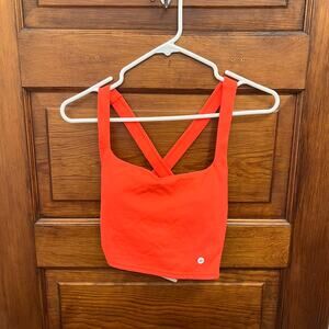 Halara Women's sz S Airy Square Neck Backless Yoga Tank Top UPF50+ NWT's RED
